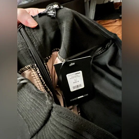 NWT Fashion Nova More Martinis Bandage Midi Dress black size medium - Picture 5 of 6